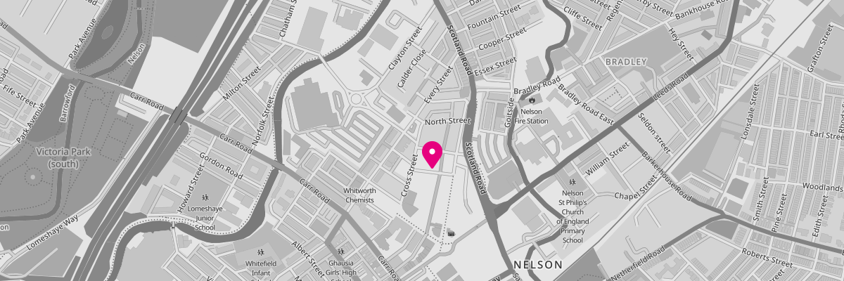 Map image showing the location of our Marsden Nelson branch at 6-20 Russell Street. 