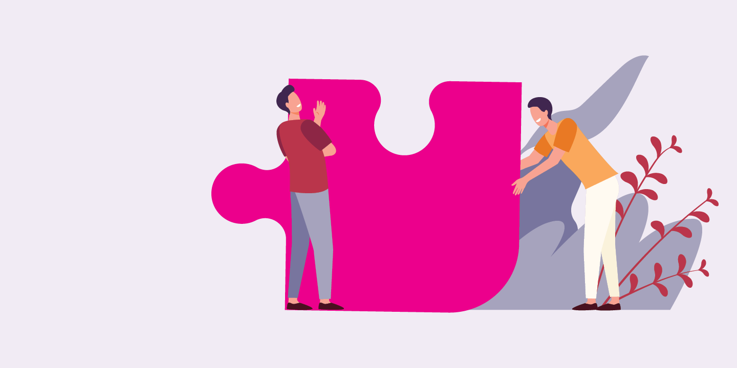 Man moves puzzle piece to find the perfect fit for his tax-free savings.