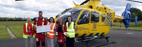 The Marsden donates £13k to North West Air Ambulance