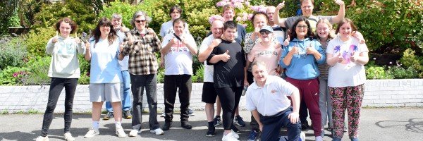 TEAM RISE Project members gather to celebrate £3,000 donation from Marsden Building Society