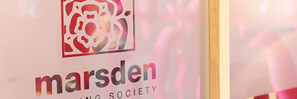 Marsden Building Society Logo Window Banner