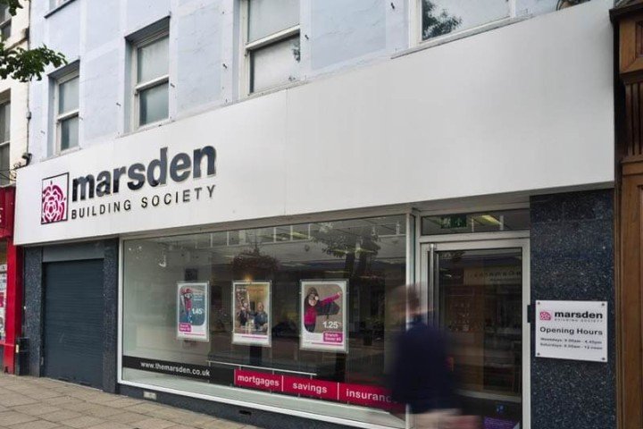 Image showing the exterior of our Burnley Marsden branch on 88-90 St. James's Street.