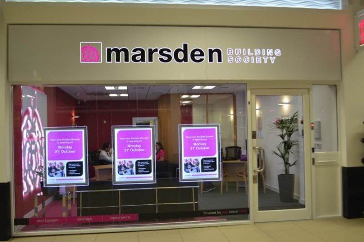 Image showing the exterior of our Poulton branch in 20 Teanlowe Shopping Centre.