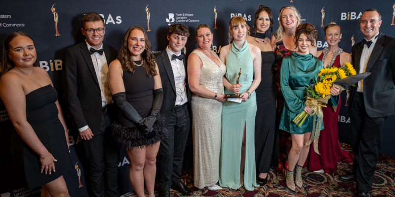 The Marsden team celebrating 'Employer of the Year' award win at the BIBAs 2025